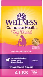 Wellness Toy Breed Complete Health Adult Deboned Chicken, Brown Rice & Peas Recipe Powdered Dog Food
