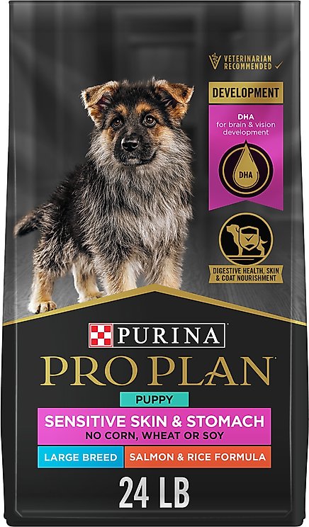 Purina Pro Plan Development Sensitive Skin & Stomach Salmon & Rice Large Breed Powdered Dog Food