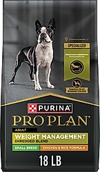 Purina Pro Plan Weight Management Chicken Adult Small Breed Formula Powdered Dog Food