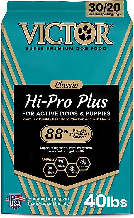 VICTOR Hi-Pro Plus 30/20 Active Sporting High Protein Gluten-Free Powdered Dog Food