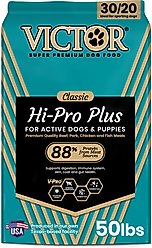 VICTOR Hi-Pro Plus 30/20 Active Sporting High Protein Gluten-Free Powdered Dog Food