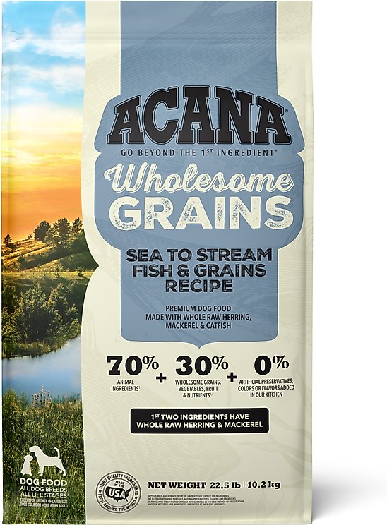 ACANA Sea to Stream Saltwater Fish Wholesome Grains Powdered Dog Food