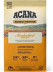 ACANA Meadowland Highest Protein Grain-Free Powdered Dog Food