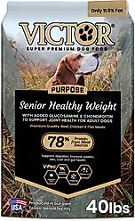 VICTOR Senior Healthy Weight Joint Support Low Fat Gluten-Free Powdered Dog Food