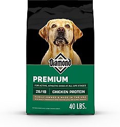 Diamond Premium All Life Stages 26/18 for Active, Athletic & Sporting Dogs Dry Food Powdered Dog Food