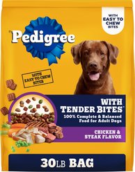 Pedigree Tender Bites Powdered Dog Food