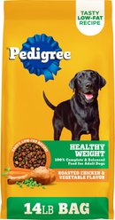 Pedigree Healthy Weight Roasted Chicken & Vegetable Flavor Adult Powdered Dog Food