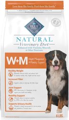 Blue Buffalo Natural Veterinary Diet W+M Weight Management + Mobility Support Powdered Dog Food