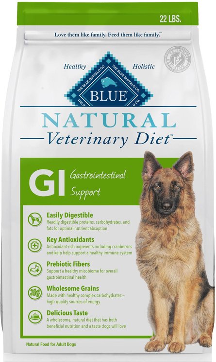 Blue Buffalo Natural Veterinary Diet GI Gastrointestinal Support Powdered Dog Food
