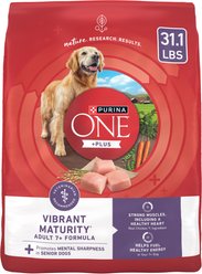 Purina ONE SmartBlend Vibrant Maturity 7+ Chicken Formula Adult Premium Powdered Dog Food