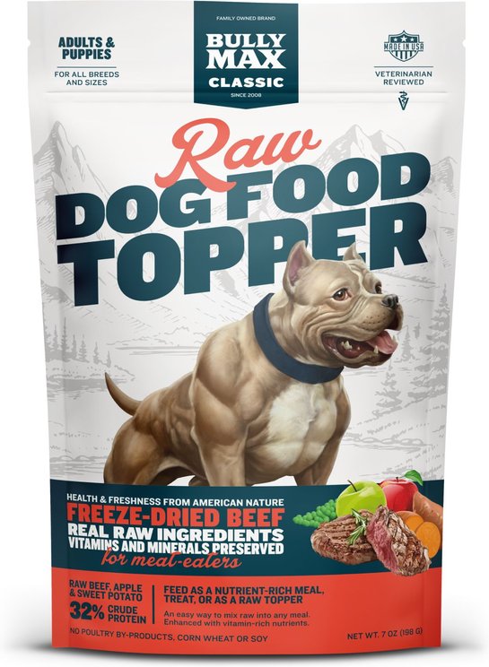 Bully Max Beef High Protein Freeze-Dried Raw Dog Food Topper Powdered Dog Food