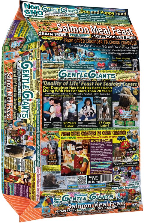 Gentle Giants Non-GMO Dog & Puppy Food Grain-Free Salmon Powdered Dog Food