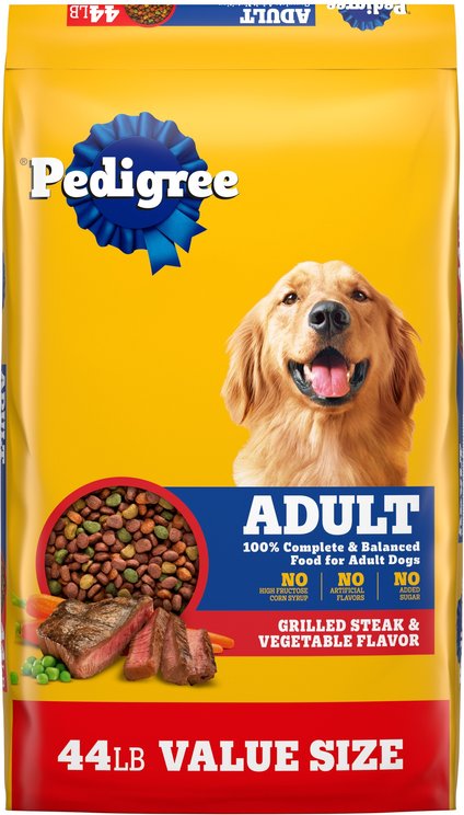 Pedigree Complete Nutrition & Vegetable Flavor Dog Kibble Adult Powdered Dog Food