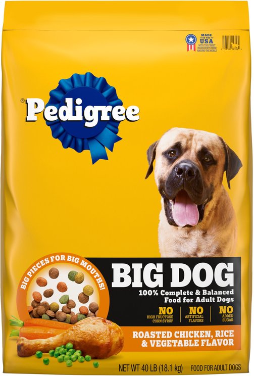 Pedigree Big Dogs Adult Complete Nutrition Large Breed Roasted Chicken Flavor Powdered Dog Food