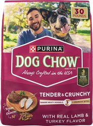 Dog Chow Purina Dog Chow Tender & Crunchy Adult Real Lamb & Turkey Flavor Powdered Dog Food